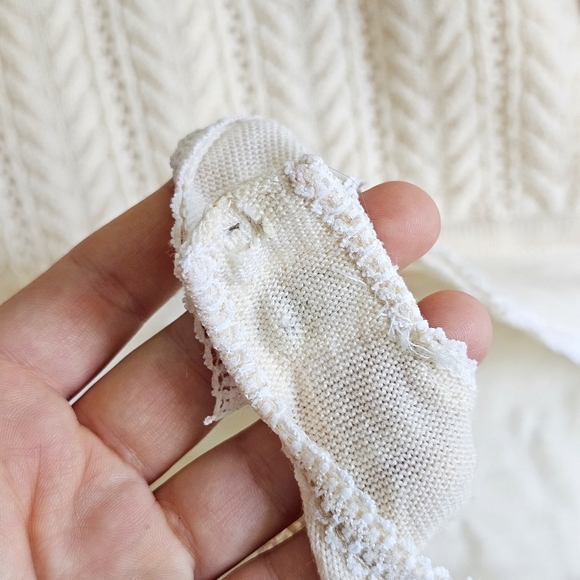 Rare 90's DKNY Wool Cream Sweater Luxury Long Sleeve Knitted Bodysuit Jumpsuit S - Picture 16 of 16